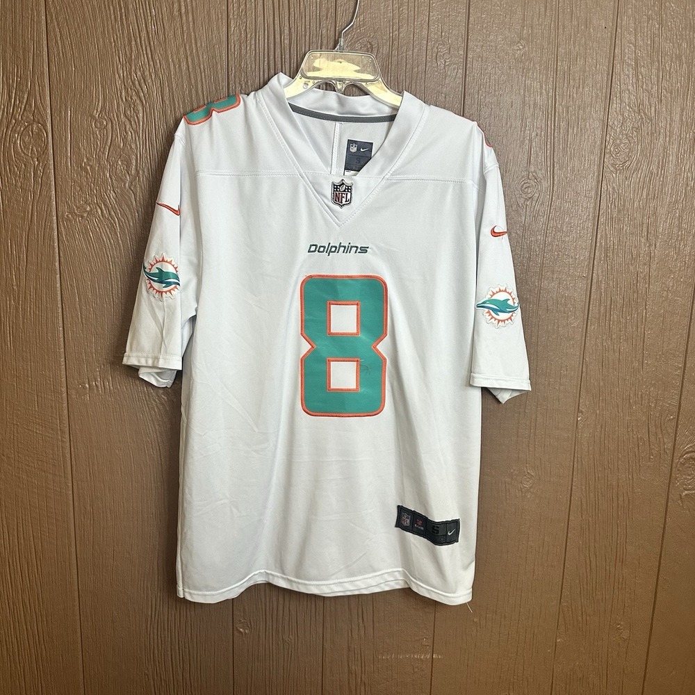 Miami Dolphins Jevon Holland #8 Nike Men's White Official NFL Player Jersey Sz S